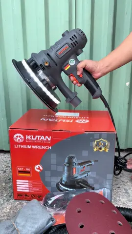 Máy chà tường có đèn led Kutan  có chỉnh tốc độ và hút bụi#maychatuong #chatuongcoden #chatuongrubyq #mayxoatuong #thoson  