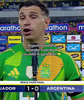 Declaraciones Del Dibu Martinez 🇦🇷 #ecuador #ecuador🇪🇨 #argentina #dibumartinez #eliminatorias 