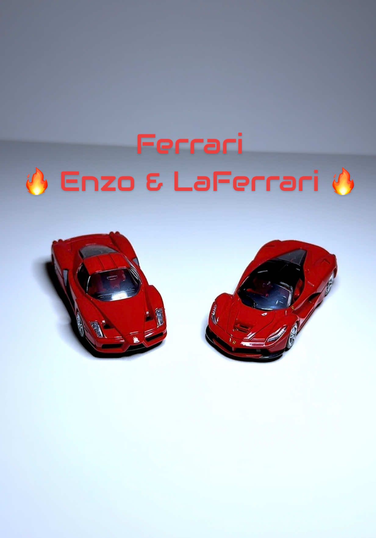 Enzo Ferrari & LaFerrari by Tomica Premium 1:64 scale #ferrari #car #collection #like #tiktok 