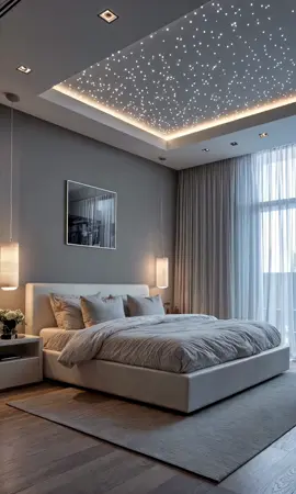 🌙 “Phòng ngủ không chỉ để nghỉ ngơi, mà còn để chạm đến cảm giác an yên giữa ngân hà. #noithatphongngu #phongcachphongngu #noithattugia #xuhuongtiktok #fyp 