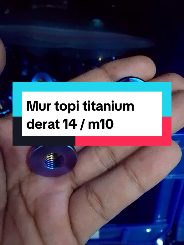 Mur topi titanium derat 14 / m10   #aksesorismotor #titanium 