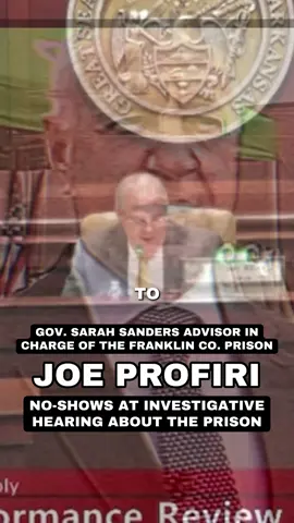 MUST WATCH from the Arkansas Legislative Council meeting TODAY 📺  Republican Senator compares Gov. Sanders’s staffmember to JEFFREY EPSTEIN as he NO SHOWS an investigative hearing on the Franklin County Prison Fiasco (?!) Sen. Bryan King (R-Green Forrest): “Looks like we've got a better chance of getting Jeffrey Epstein here to talk about child sex trafficking than we do Mr. Profiri, who's paid almost a quarter of a million dollars a year salary and benefits and has been the central person in this. I just saw him in the Capitol earlier today so he's around!” Gov. Sanders, where is your boy? When most Arkansans no call, no show, they get fired 