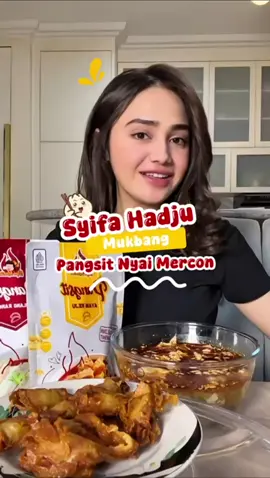 Syifa Hadju sampai mupeng juga loh ikutan mukbang pangsit nyai mercon👀👋🏻😱 #nyaimercon #syifahadju #syifa #syifahadjuuuuuuu #pangsitnyaimercon 