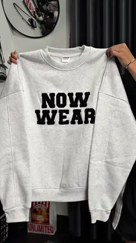 Áo Nỉ Sweater Thêu Xù Nowwear #fyp #outfit #sweater 