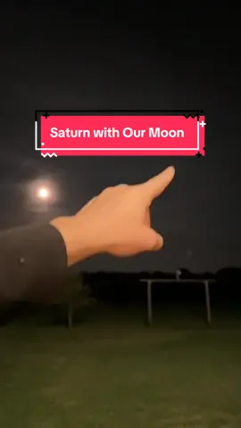 Saturn through telescope with our Moon tonight #saturn #telescope #planets #moon #Astronomy 