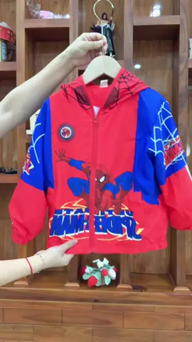 Áo khoác siêu nhân người nhện có kính có đèn, bé thích mê #aokhoacchobe #aokhoacbetrai #aosieunhan #aosieunhannhen #medoro 