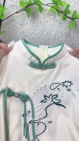 Pháp phục đồ lam đi chùa chất đũi thêu hoa #dolam #phapphuc #dolamdichua #thoitrang #fypシ゚ 