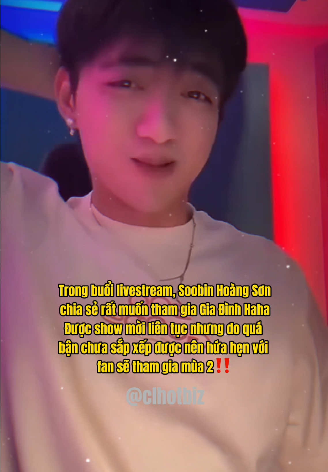 Mang ngay mùa 2 tới đây liền #TikTokGiaiTri #clhotbiz #giadinhhaha #soobinhoangson #soobinhoangsongiadinhhaha 