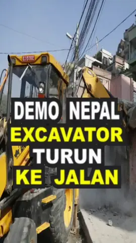 nepal excavator turun ke jalan #trending #trapnesia #viralvidio #fyp 