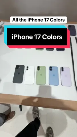 All the colors on the new iPhone 17  #iphone17 #iphone17colors #iphonelaunch #apple #iphone 