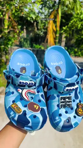 Bape xanh dương sẵn #đăngcrocs #classic #crocs #xuhuong 