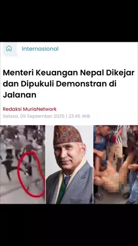 Demonstrasi di Indonesia kemarin masih aman segitumah dong ya. MenKeu Nepal ni di seperti Ade Armando kan dulu. #anasismail  #nepal  #fypage  #fypシ゚viral🖤tiktok☆♡🦋myvideo  #fyppppppppppppppppppppppp 