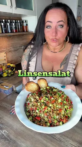 Bunter Linsensalat  #linsen #linsensalat #gesunderezepte #healthyrecipes #bigmama 