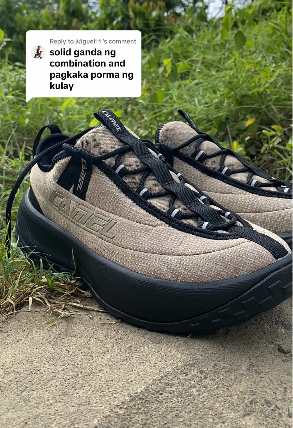 Replying to @𝑀iguel𓏲𝄢 tama po kayo jan. True to size siya kahit malapad ang paa 👌 #runningshoes #sportsshoes #camelcrownshoes 