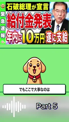 【緊急速報！】石破総理が給付金支給を宣言！解散総選挙の影響で年内支給へ！石破内閣による新給付金の対象とスケジュールは？【秋の給付金・低所得者世帯・年金生活者世帯】p5