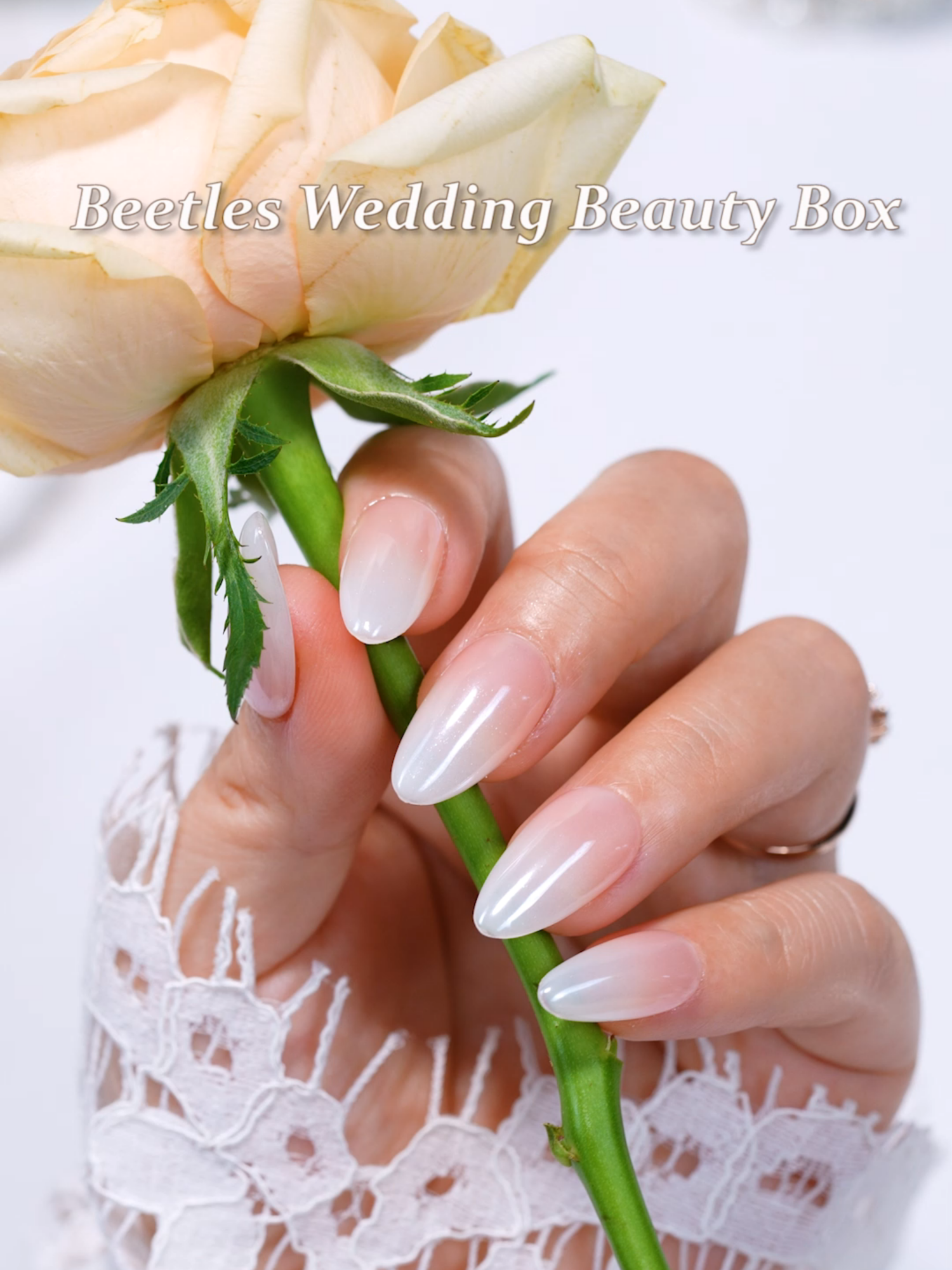 Pure love. Pure beauty. 🤍 Beetles Wedding Beauty Box — for the most beautiful day of your life. 💍 #beetlesgelpolish #BeetlesWeddingNails #BeetlesWeddingBeautyBox #weddingnails #weddingseason #getreadyforfashionweek #TikTokShopRestock #FallFreshness #nailart #nails #prettynails #fyp #nailsoftiktok #tiktokmademebuyit #tiktokshopfinds #shopvideocarnival #gelpolish #nudenails #pinknails