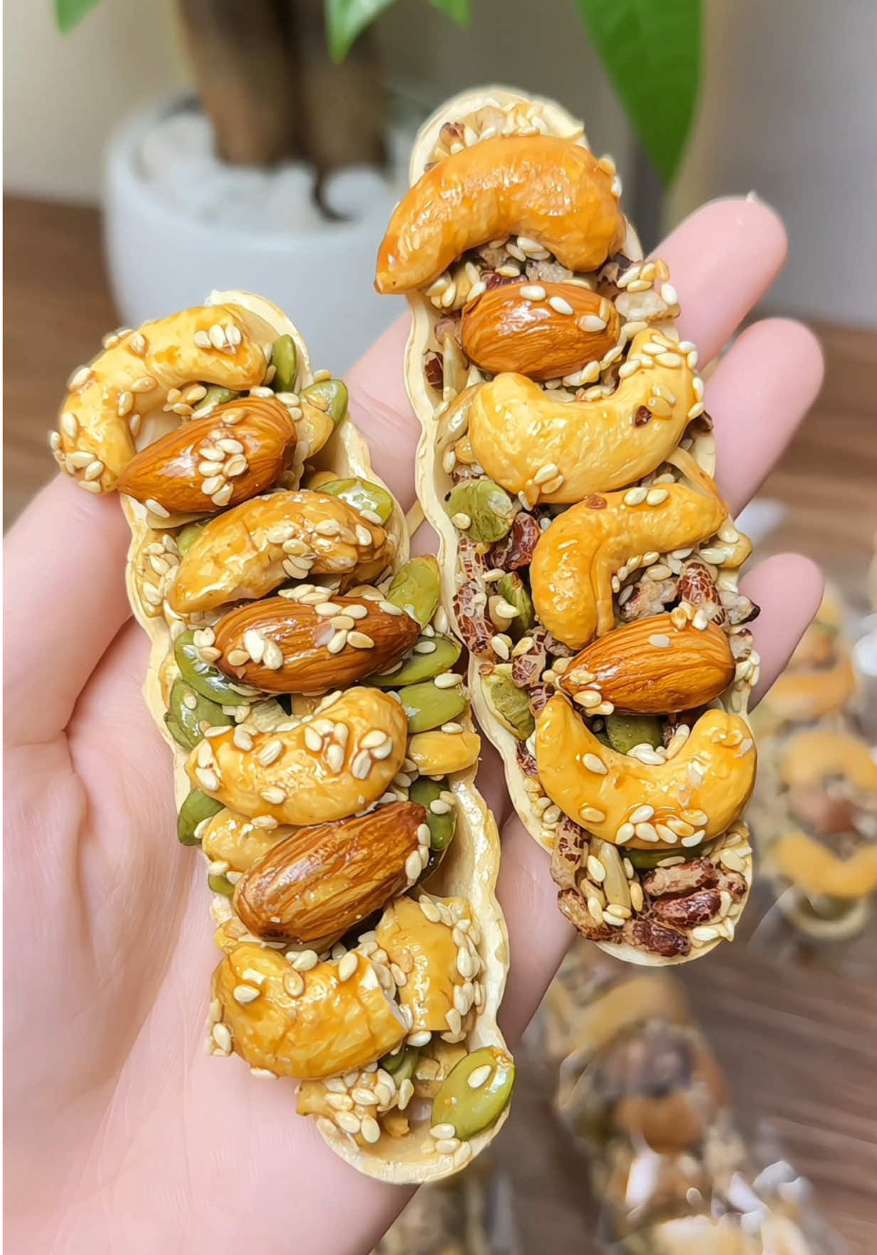bánh thuyền mix hạt dinh dưỡng #bánh #banhthuyenmixhat #giahuy2021 #amthuctiktok 