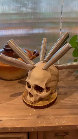 #knifeholder #holloween #kitchen #knife #skull 