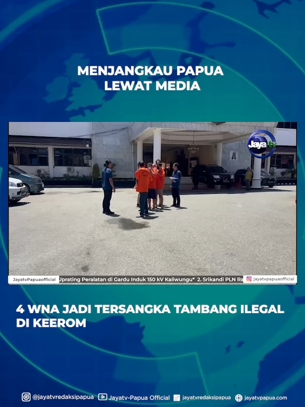 Polda papua menetapkan enam orang sebagai tersangka dalam kasus tambang emas ilegal di distrik senggi, kabupaten keerom. Dari jumlah itu, empat merupakan warga negara asing asal tiongkok. #jayatvofficial  #jayatvpapua #kotajayapura #papua  #kab.keerom #poldapapua #polreskeerom