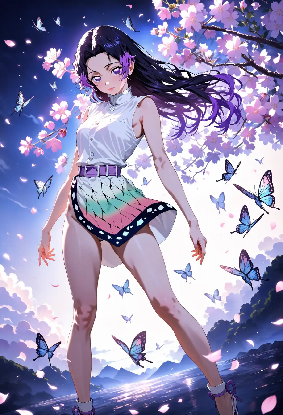 Shinobu Kocho — the Insect Hashira surrounded by the beauty of spring. 🌸🦋 Beneath the blooming sakura trees, with delicate petals falling around her, she looks like a vision out of a dream. Butterflies flutter through the air, circling her gracefully, as if they recognize her gentle spirit. Shinobu carries that unique balance — soft and kind on the surface, yet unshakably strong within. The pink hues of sakura blend with her calm smile, making the moment feel serene, almost timeless. In the dance of blossoms and wings, she isn’t just a demon slayer; she’s a symbol of elegance, hope, and quiet strength. 📸 These images capture: — Shinobu’s serene expression under sakura petals — butterflies in flight, merging with her aura — the harmony of nature reflecting her graceful spirit — the dreamlike scene where strength meets beauty Shinobu Kocho under the sakura isn’t just a picture — it’s poetry in motion, a fleeting moment of peace that feels eternal. ✨ #demonslayer #shinobukocho #kimetsunoyaiba #waifu #anime 