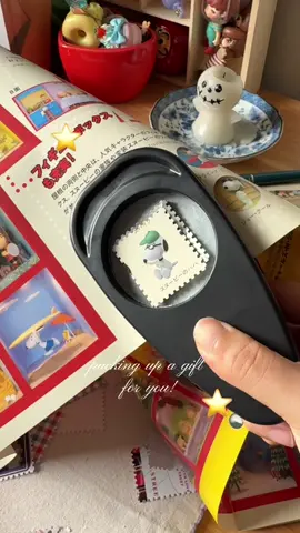 (Giveaway!) would you like to recieve snail mail? I just got this stamp puncher and having lots of fun collecting scraps! I’m sending this 2 chonky mail to 2 of you, as a thank you for your support here and hitting 20k 🫨🩷  🍎comment your journaling must haves! 🍎open worldwide, just make sure you’re following me :) #stamp #stickercollection #stickers #snailmail #journalideas 