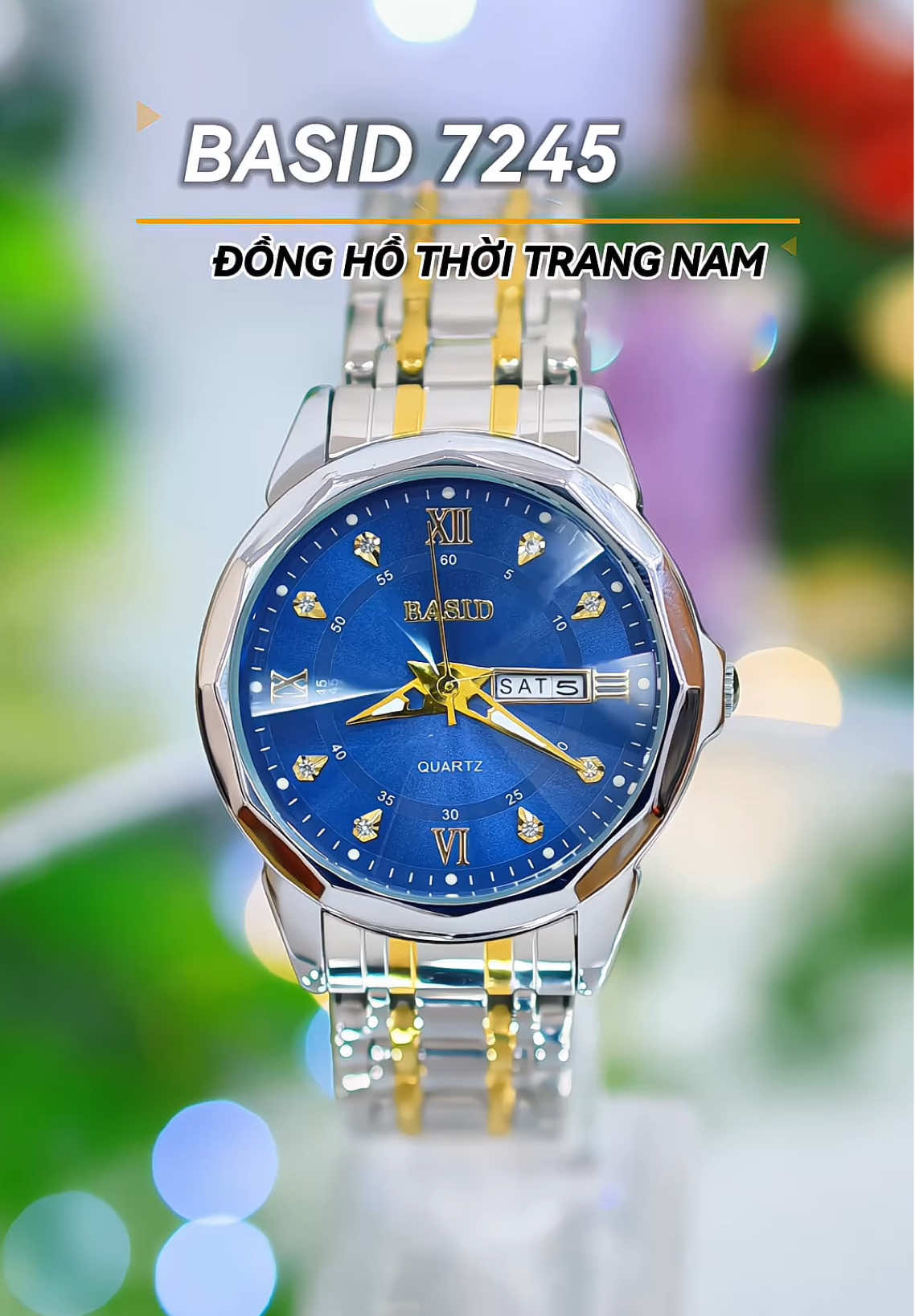 Đồng hồ thời trang nam basid 7245 #dongho #donghonam #donghothoitrang 