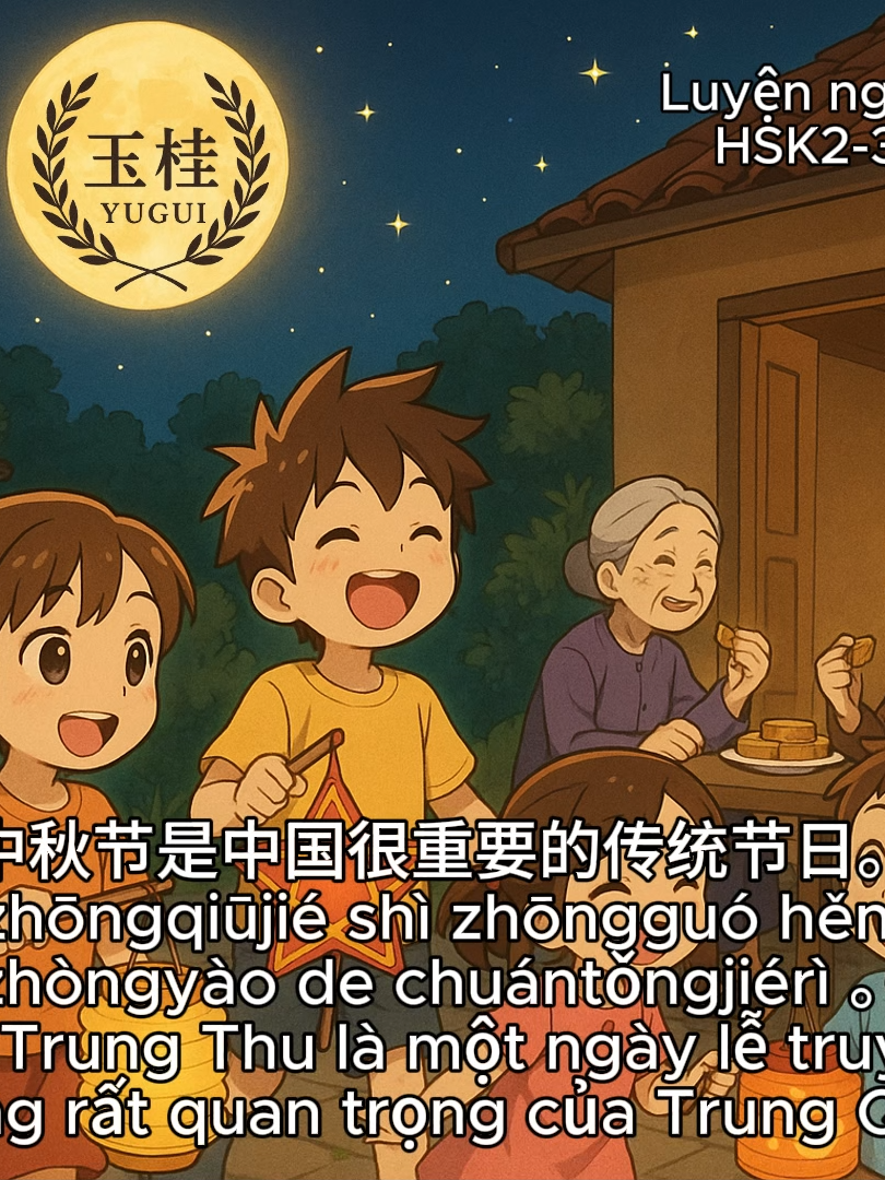 Luyện nghe HSK2-3: 中秋节! #xuhuong #xuhuongtiktok #họctiếngtrung #hoctiengtrung #tiengtrungcoban #hoconline #tiengtrungmoingay #luyennghetiengtrung #chinese #LearnOnTikTok #foryou #foryoupage #luyennghehsk #tiengtrunggiaotiep #tiengtrungcungweiwei #hoanguyugui #HọcTiếngTrung #LearnOnTikTok #fyp