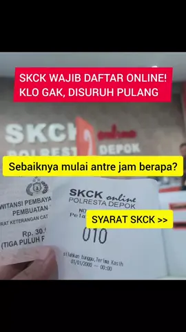 WAJIB TAHU SYARAT URUS SKCK! Dan antrenya jangan salah jam gaes, klo gak 🥹🥲🫠#syaraturusskck #skckonline #skcksyarat #syaratbikinskck #skck 
