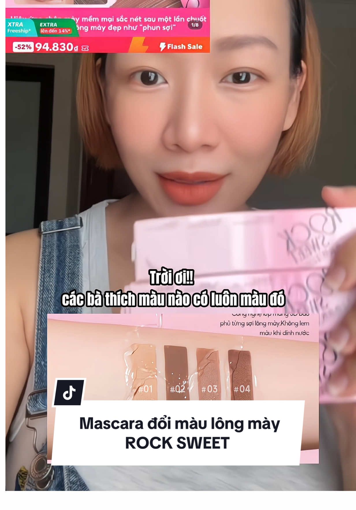 Muốn trẻ ra cả chục tuổi thì phải xài ngay Mascara đổi màu lông mày ROCK SWEET #mascaralongmay #eyebrow #ROCKSWEET #goclamdep #fyp 
