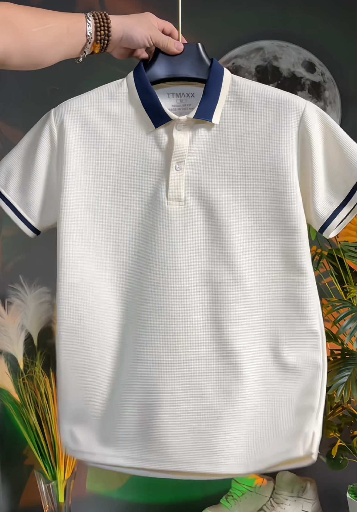 Áo Thun polo Nam TTMAXX vải Tổ Ong #aothunpolo #aopolonam #ttmaxx #aococtay #vairal_video 