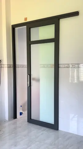 Lùa treo cửa đi hệ 55 chạy bằng cơm của anh em đây 😍 #xuhuong #nhômkính 