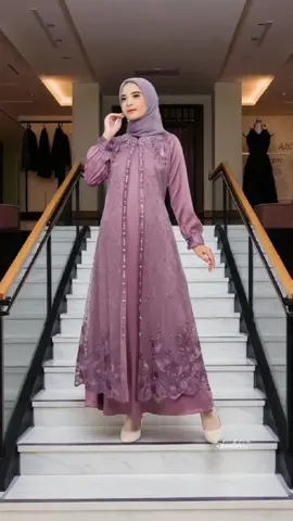 Febyan Dress Series / Gamis Brukat Rompi Mix Satin With Beads #dress #gamis #kondangan #ootdfashion #trending 