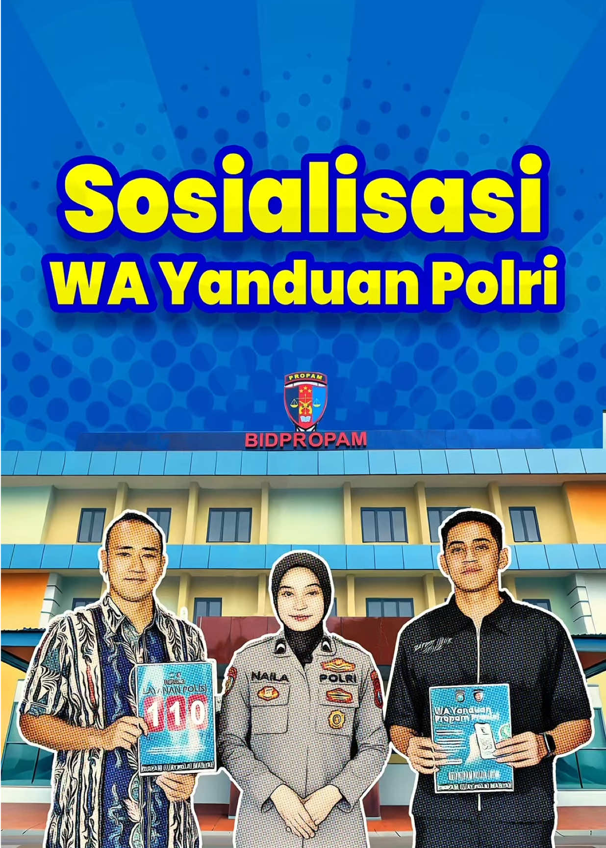 Dalam rangka memudahkan Masyarakat yang ingin melakukan pengaduan terkait Anggota Polri, saat ini Propam Polri telah menerima pengaduan masyarakat melalui Whatsapp Yanduan dengan Nomor Telepon 0855-5555-4141, jika anda menemukan penyimpangan yang dilakukan oleh anggota Polri yang disertai dengan bukti-bukti segera Laporkan! #propampolri #jawatimur  #polri 