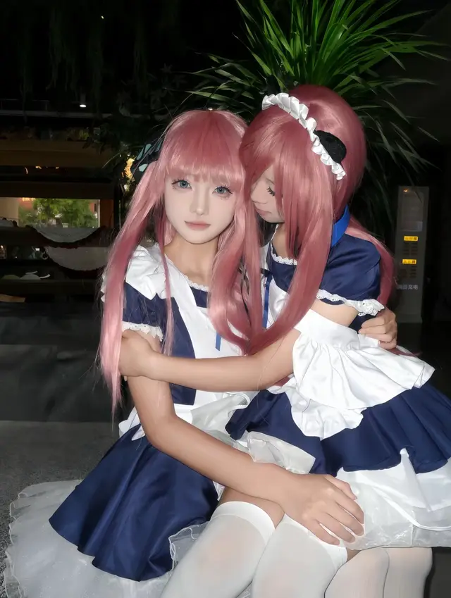 2 bé dễ thương quá 🥰 mún bế về quá đi #xuhuong #cosplay #douyin #douyin抖音 