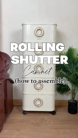 Rolling shutter cabinet assemble 💕#cdmall #cabinet #fyp #organizer #fyppppppppppppppppppppppp 