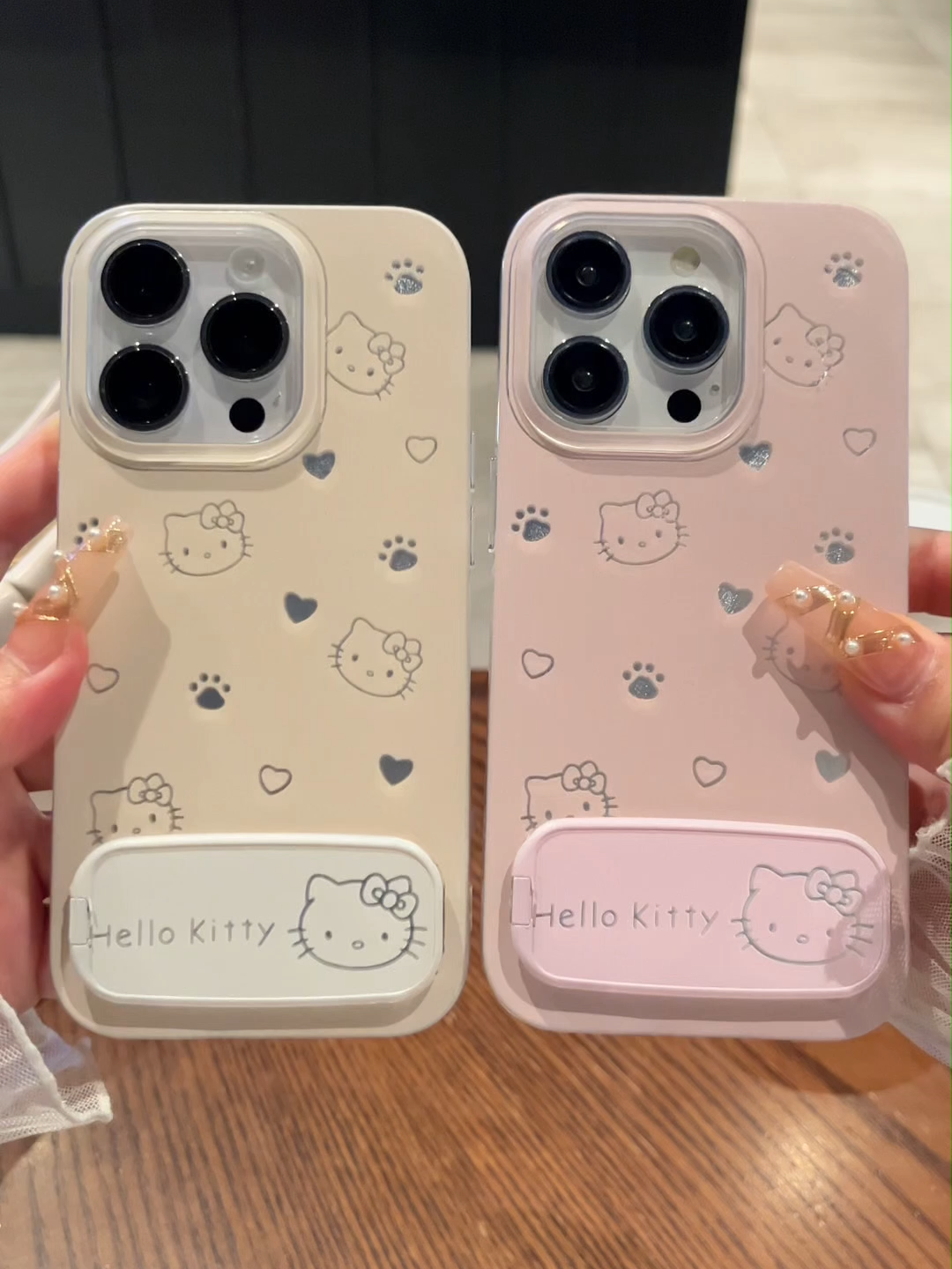 Cartoon Kitty for IPhone 16 12 15 13 14 11 Pro Max 7Plus 8Plus XR X XS Max 7 8 Plus SE Đơn Giản Vỏ Mềm Đáng Yêu Khung #KITTY