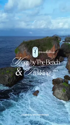 yoga by the beach and trekking vol.4 at bukit pengilon, gunung kidul, yogyakarta #yogabythebeach #yogadipantai #yogajogja #yogasolo 