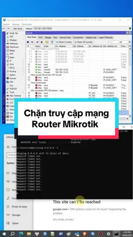 Mạng chậm? Chặn ngay user quậy phá Internet bằng MikroTik! 🚫📶 #namhocmang #mikrotik #chanketnoi #routertips @NAM HỌC MẠNG 