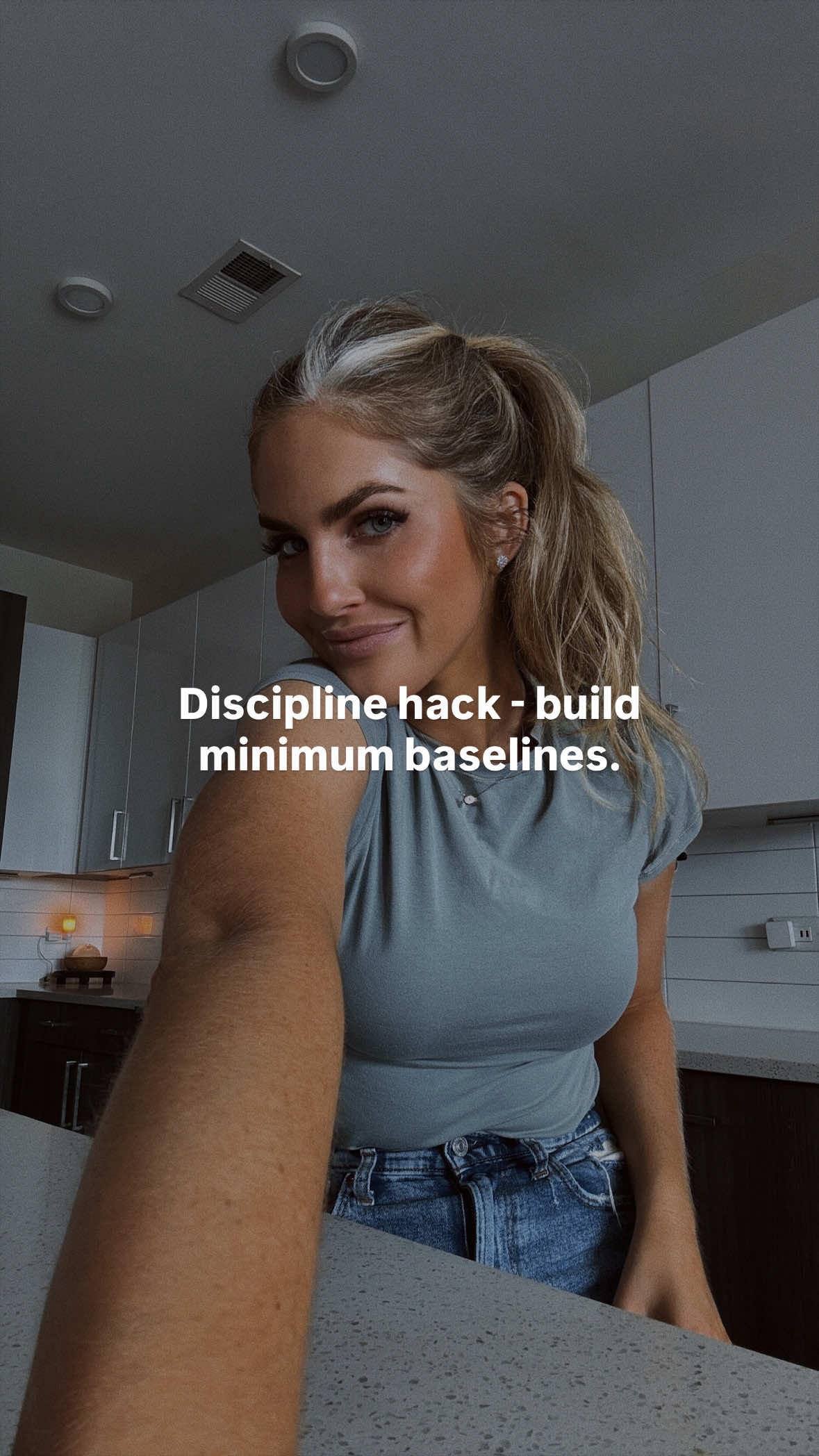 Building minimum baselines is my biggest hack for building discipline. It’s like doing a workout rep for your discipline muscles and as you build that skill and build that momentum, your discipline expands. Set them little, get them done, and watch it change your life. #discipline #disciplineovermotivation #selfconcept #minimumbaselines #selfmastery