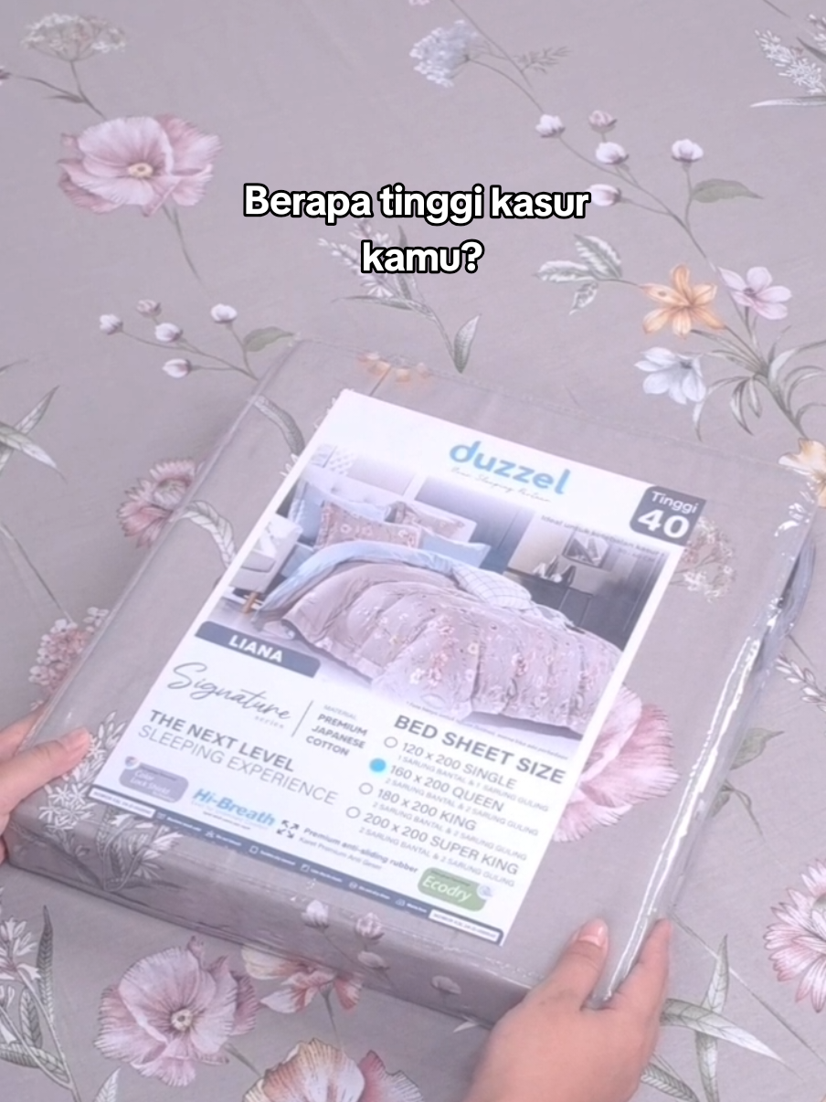 ✨️Pesona Duzzel Signature Series✨️ Muat untuk kalian yang pakai tinggi kasur 30 hingga 40cm lhoo.. Dengan bahan katun jepangnya yang adem dan lembut, bisa membuat tidurmu makin nyenyak ☁️ #sprei #tinggisprei #duzzel #spreiduzzel #spreimurah 