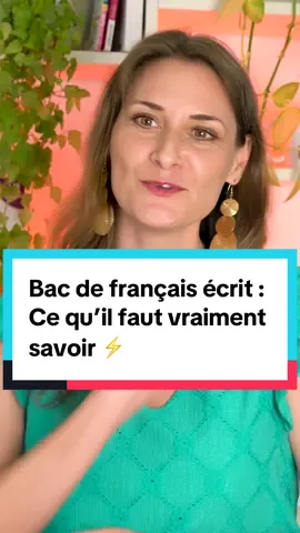 Bac de français écrit : ce qu’il faut vraiment savoir ⚡️ #bacdefrancais #lycée #lycéen #tiktokacademie 