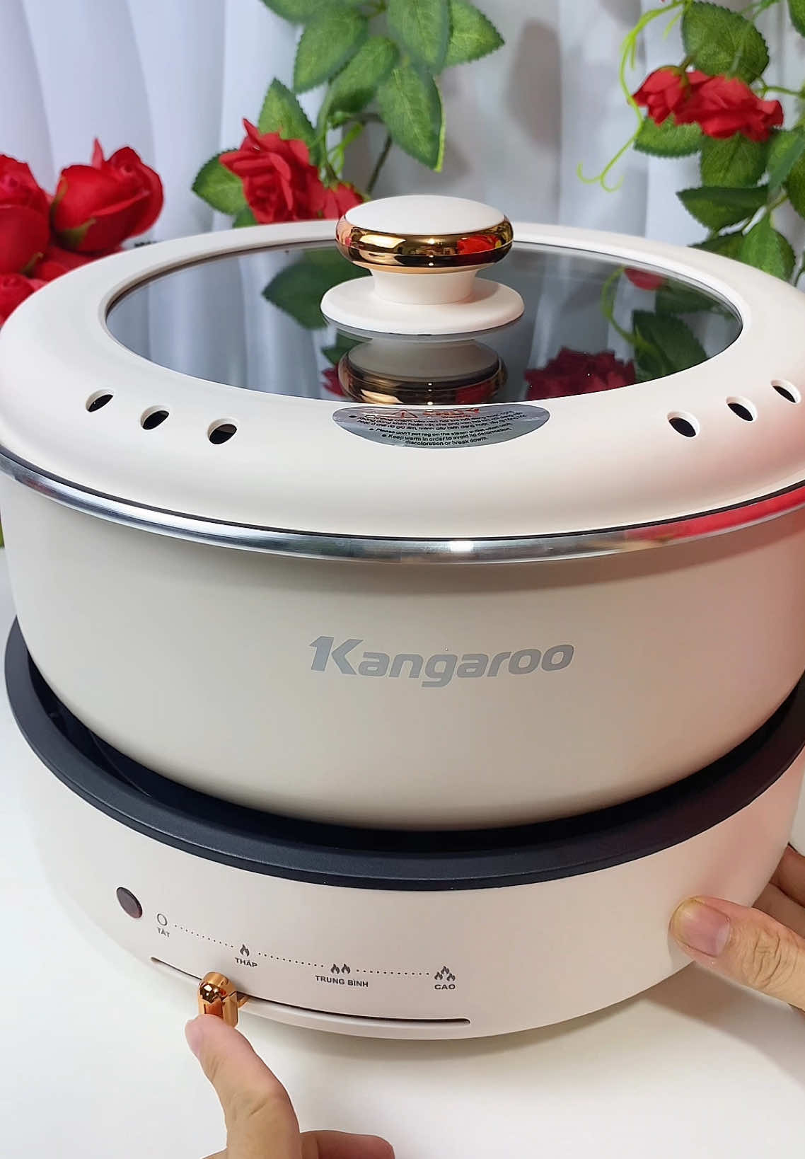 [ƯU ĐÃI VÀNG ] Nồi lẩu điện đa năng KANGAROO #noilaudien #kangaroo #noilaudanang #nauan #tứhỷ480 