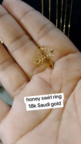 Ang cute HONEY SWIRL ring#18ksaudigoldpawnable💯 #18k #ringforwomen #ring #rings 