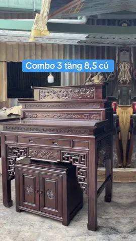Bàn thờ Phật bàn thờ gia tiên 3 tầng##banthophat##banthogiatien##tuthophatgiatien##bantho3tang