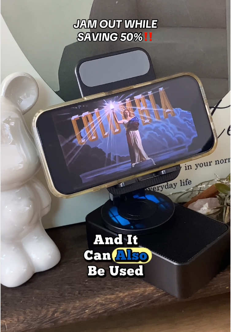 🔥⏰👇‼️This 5-in-1 Bluetooth speaker + phone stand is loud, clear, folds up, and makes a great gift too. Grab one for the deal ends. #tiktokmademebuyit  #TikTokShop #tictokshopping #tictokviral #dealsforyoudays #viral #foryou #fyp #bluetooth #bluetoothspeaker #speaker #speakers #bluetoothspeakers