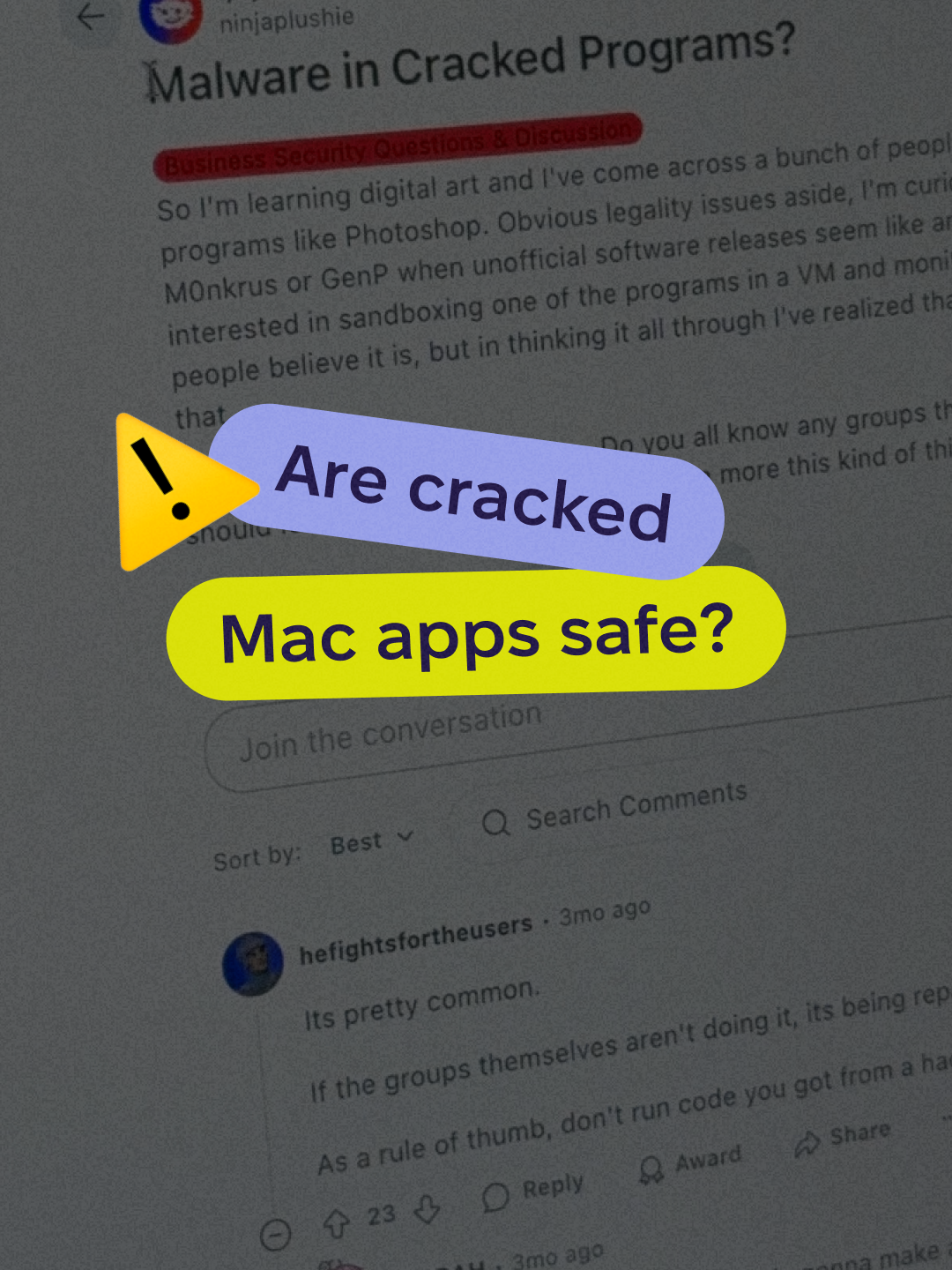 🚨 Thinking of downloading a cracked Mac app? Don’t. Cracked Mac programs = hidden malware ☠️ Pirated Mac software = no updates, big security holes Hackers use cracked Mac apps to steal your data 🔓 So… is it safe to download cracked software on Mac? ❌ Never. Protect your Mac — use legit apps only. #mac #macos #apps #appstore #security #cybersecurityawareness #cybersecurityexpert #cybersecurity #macbook #apple #technology #techtok