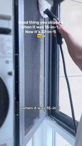 Good thing you skipped when it was 15-in-1 Now it's 37-in-1!#steamcleaner #steambot #CleanTok #deepclean #cleaningtiktok 
