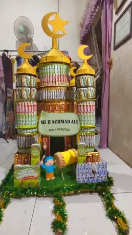 lomba gunungan snack masjid Maulid Nabi Muhammad SAW Semoga semakin bertambah kecintaan kita kepada baginda Rasulullah 😍