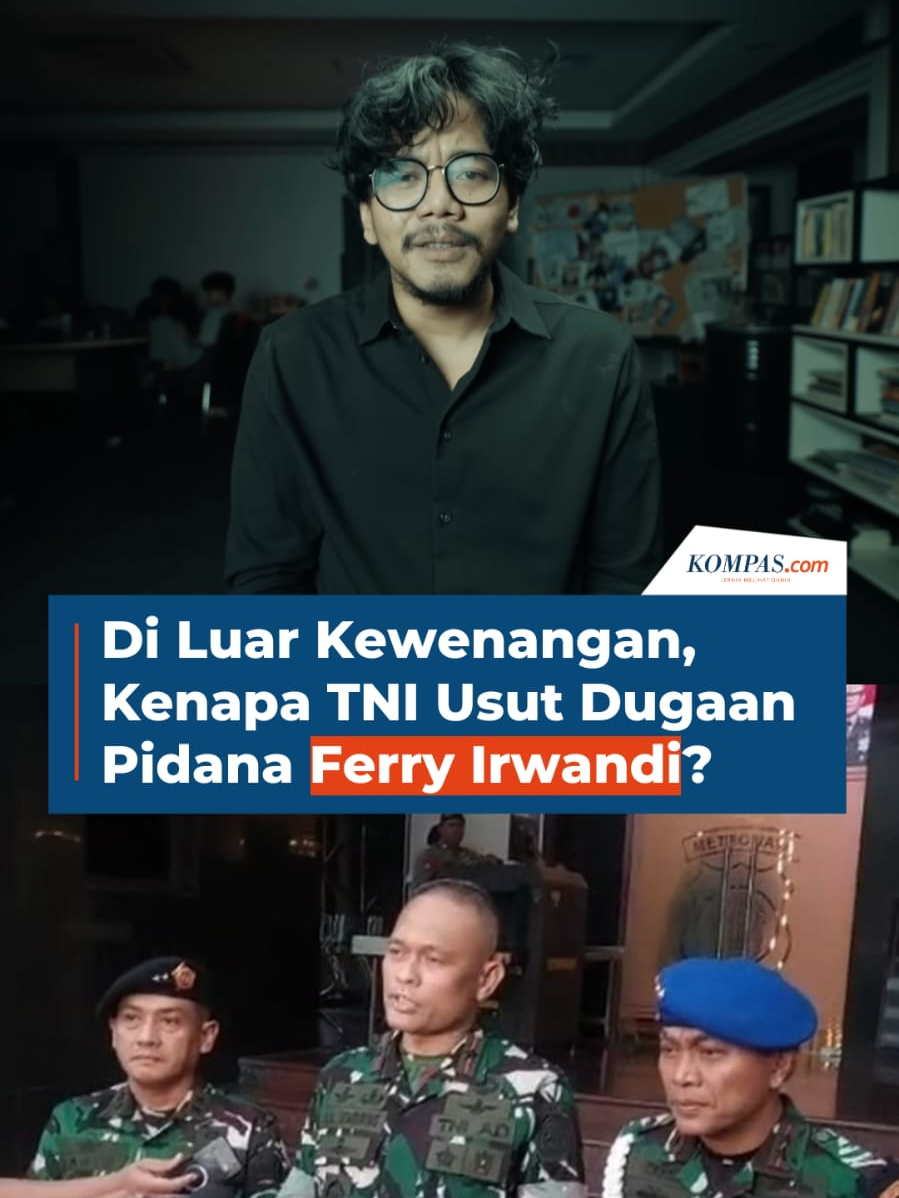 Langkah TNI yang membawa dugaan kasus Ferry Irwandi ke ranah hukum menuai kritik.  Pakar hukum menilai tindakan tersebut berada di luar kewenangan, bahkan dinilai berpotensi melanggar konstitusi serta prinsip demokrasi. Dikhawatirkan, pola intimidatif semacam ini bukan hanya terjadi pada Ferry, tapi juga bisa mengancam kebebasan berekspresi masyarakat luas.  Presiden Prabowo diminta turun tangan memberi teguran tegas kepada jajarannya. Penulis: Alinda Hardiantoro, Inten Esti Pratiwi  Kreatif: Safira Nurulita  Produser: Elizabeth Ayudya Ratna Rininta `#TNI #FerryIrwandi #Demokrasi #KebebasanBerekspresi ##voice