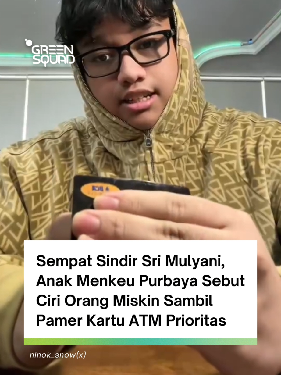 Yudo Sadewa, putra Menkeu Purbaya Yudhi Sadewa, menuai kontroversi setelah membahas 